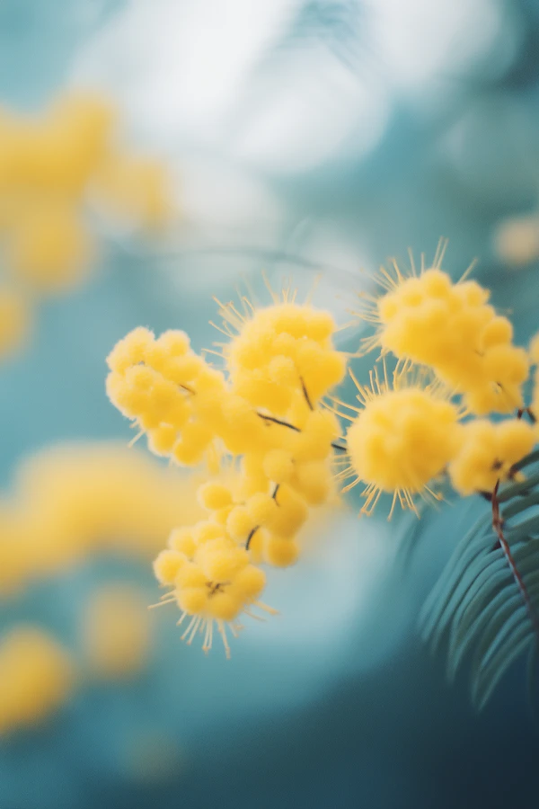Bright Yellow Mimosa