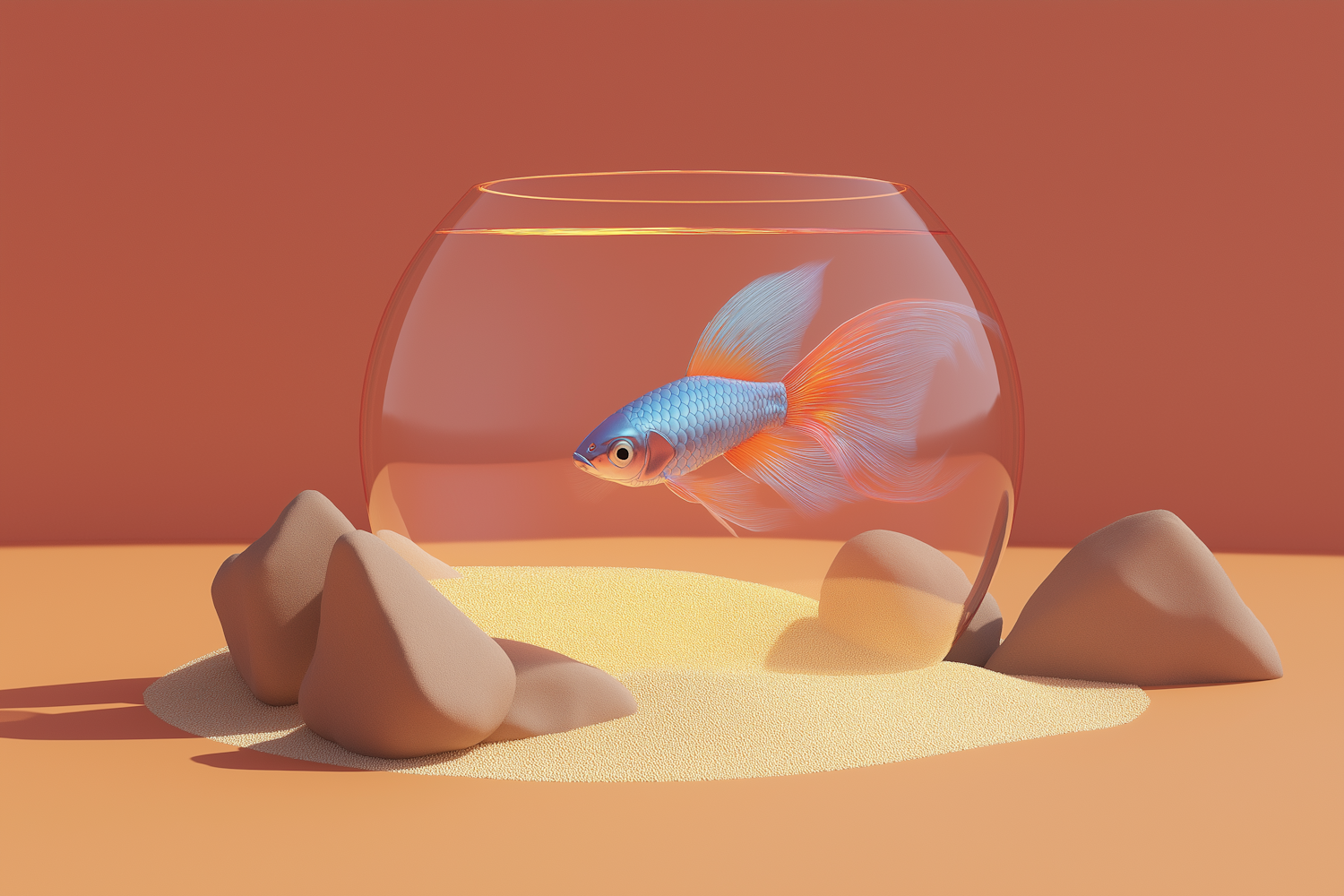 Artistic Fishbowl Scene