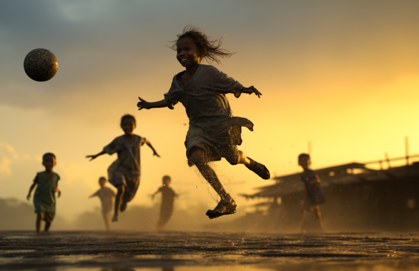 Sunset Soccer Joy