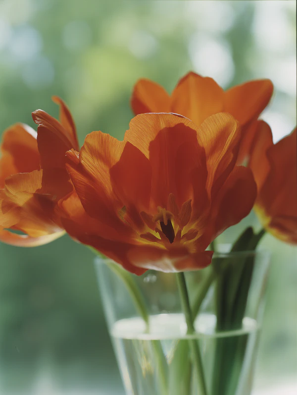 Vibrant Orange Tulips