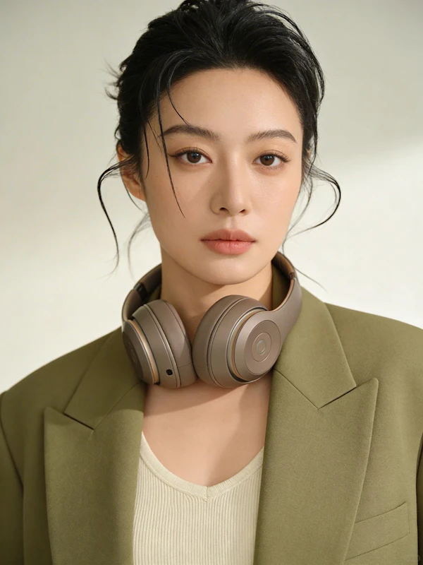 Calm Portrait with Headphones