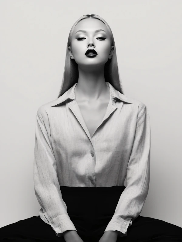 Striking Monochrome Portrait