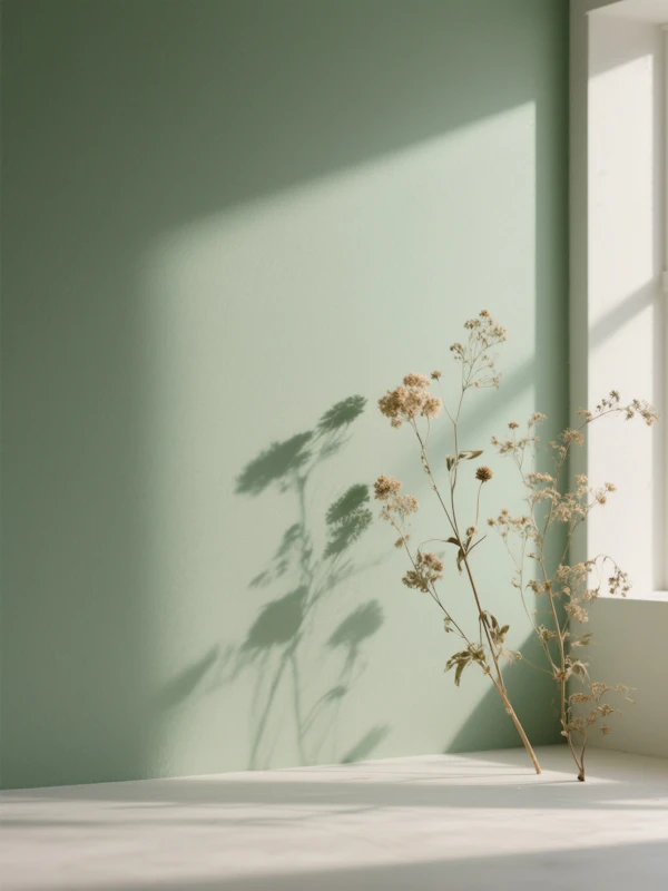 Minimalist Floral Scene