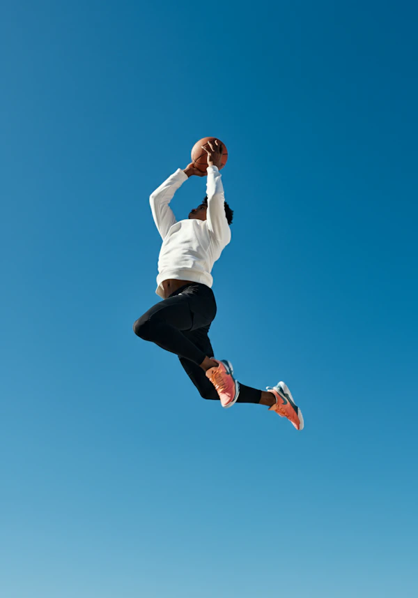 Dynamic Basketball Leap