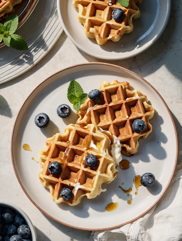 Golden Waffles Delight