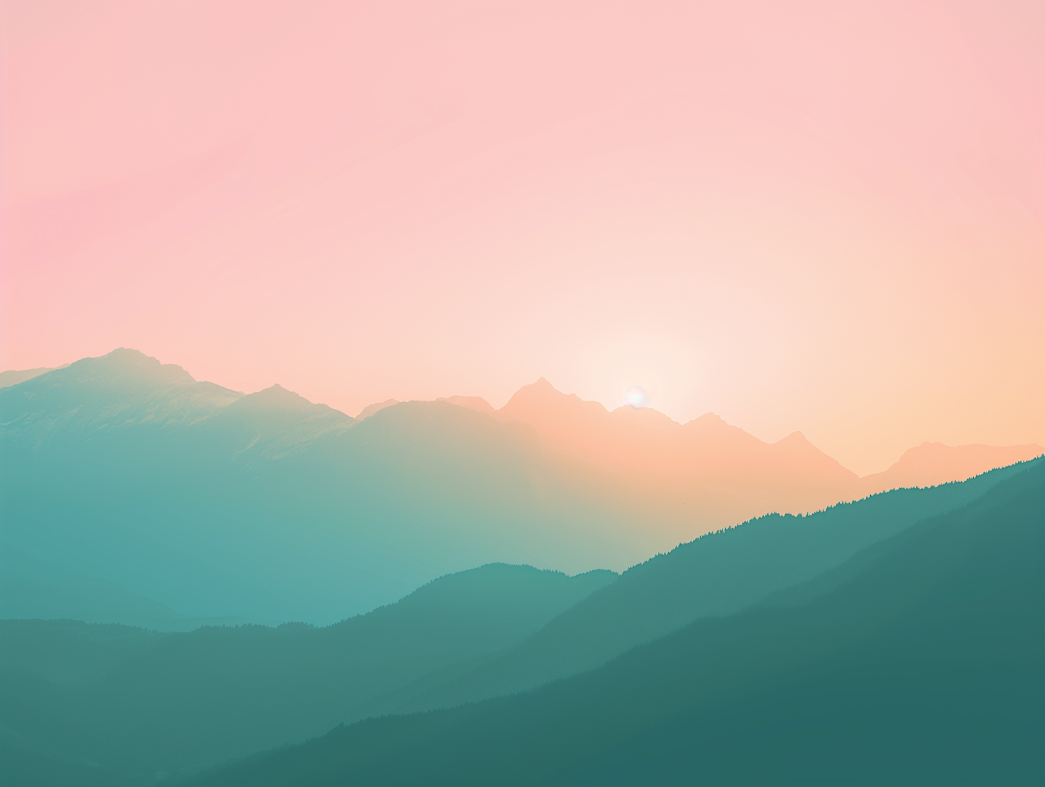 Mountain Serenity at Dawn