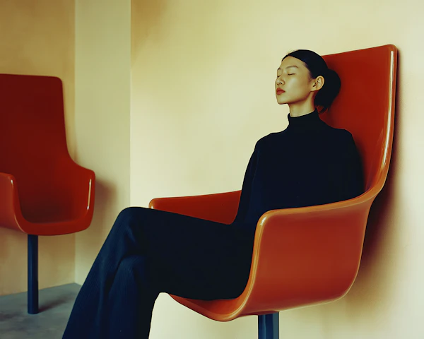 Serene Woman in Chair
