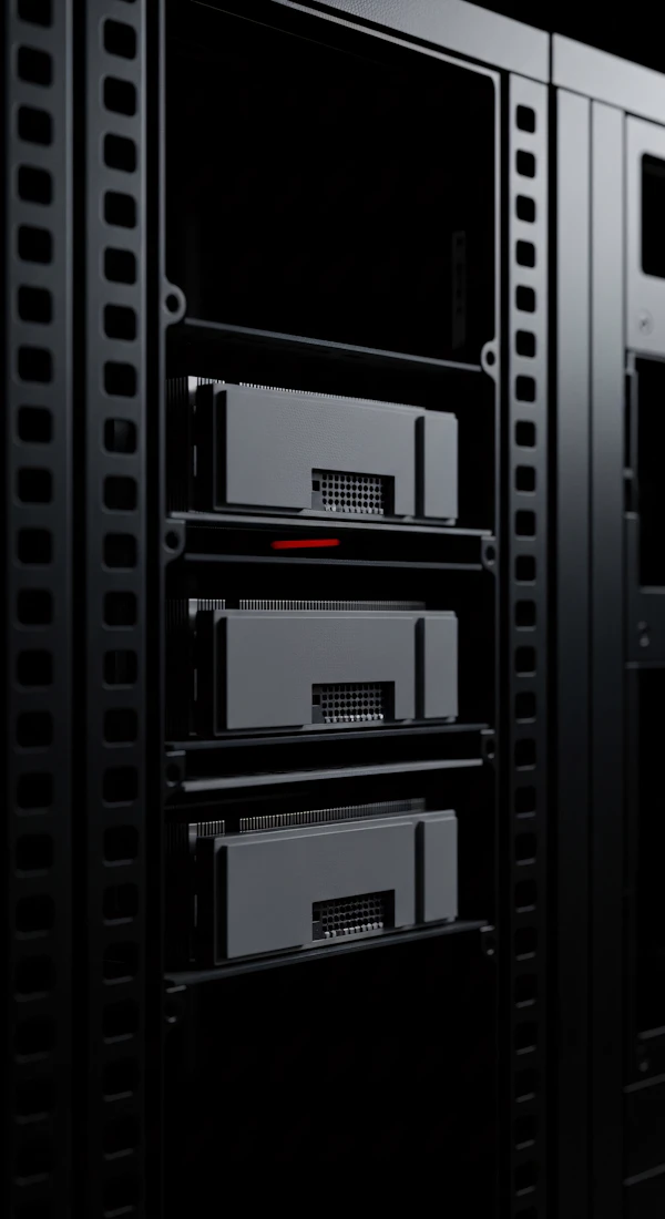 Server Rack Close-Up