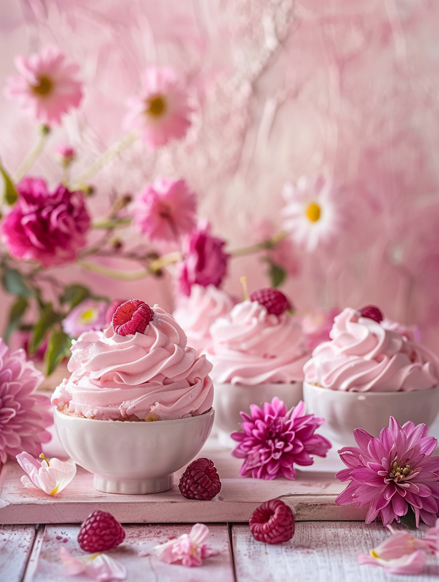 Pink-Toned Dessert Arrangement