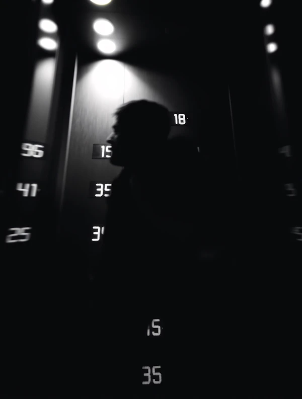 Elevator Silhouette Scene