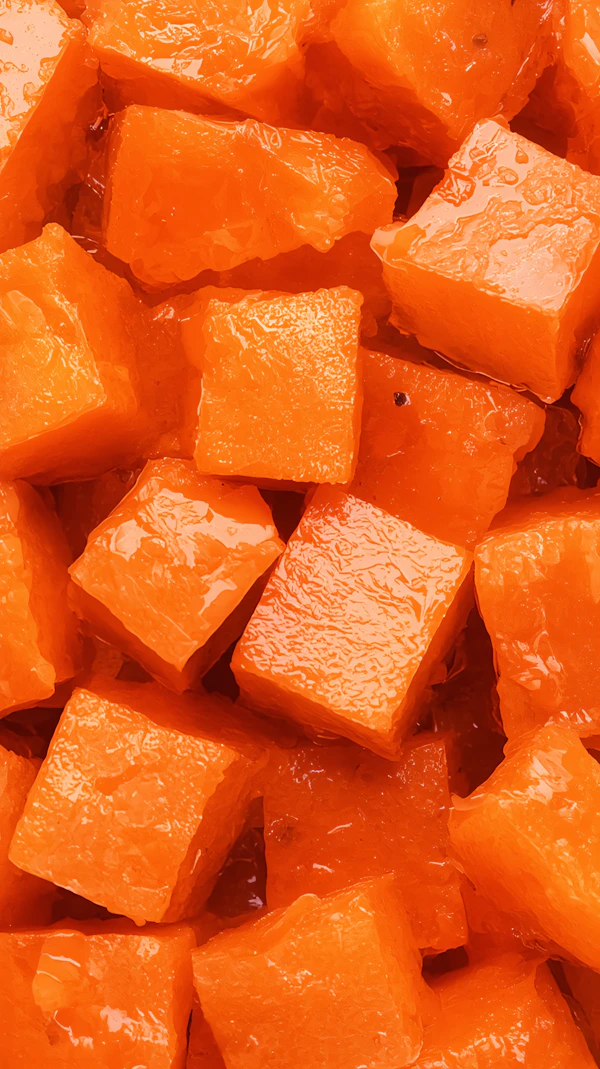 Glossy Orange Cubes