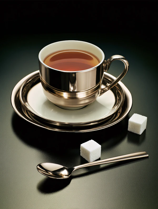 Metallic Teacup Set