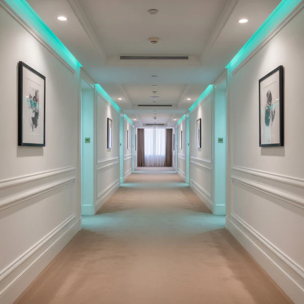 Modern Hotel Corridor