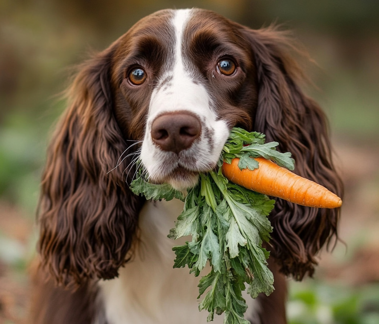 Dog with Carrot