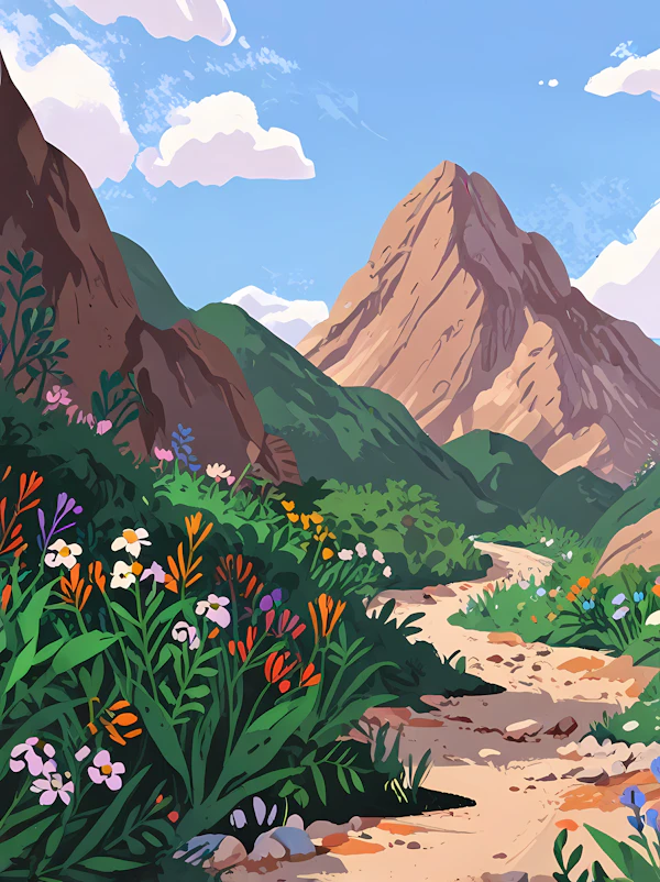 Mountainous Landscape Art
