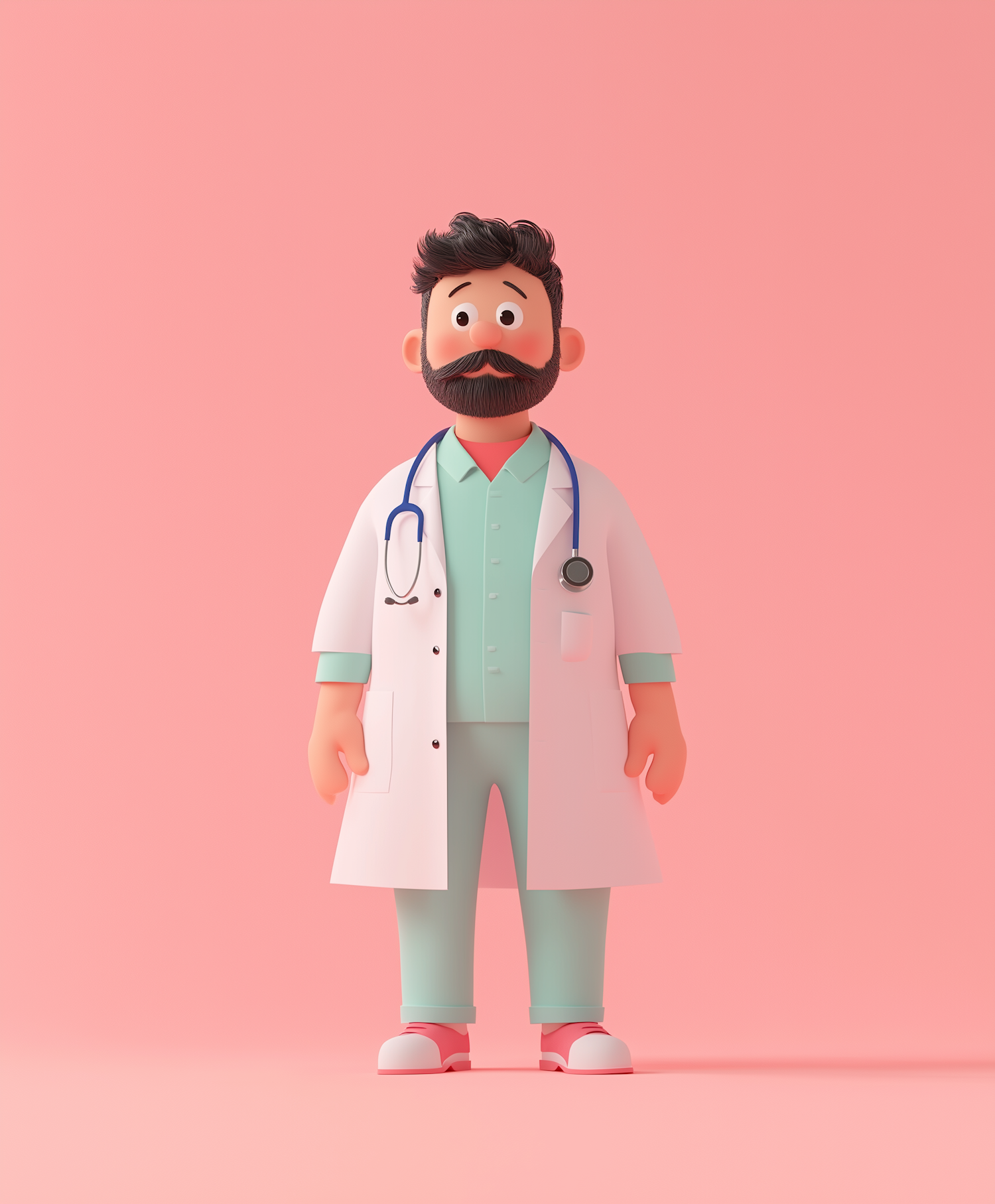 Stylized Doctor Character Illustration