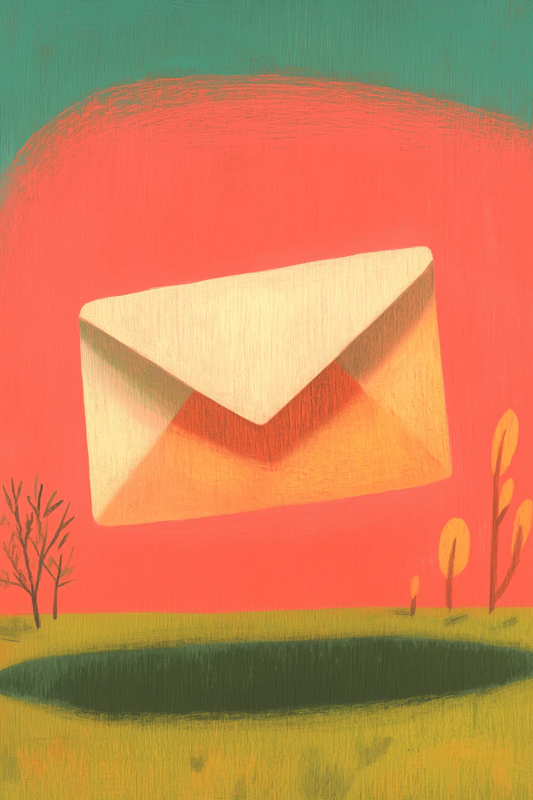 Floating Envelope Art