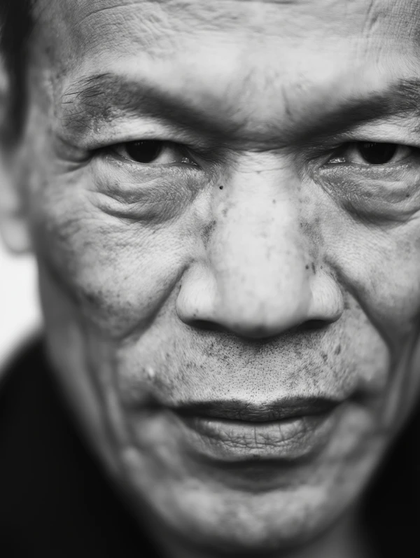 Intense Black & White Portrait