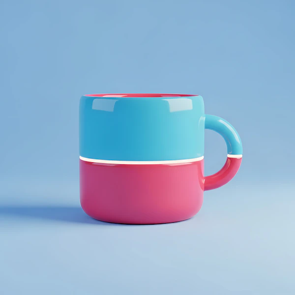 Two-Tone Ceramic Mug