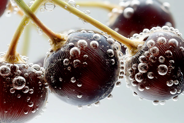 Macro Shot of Cherries