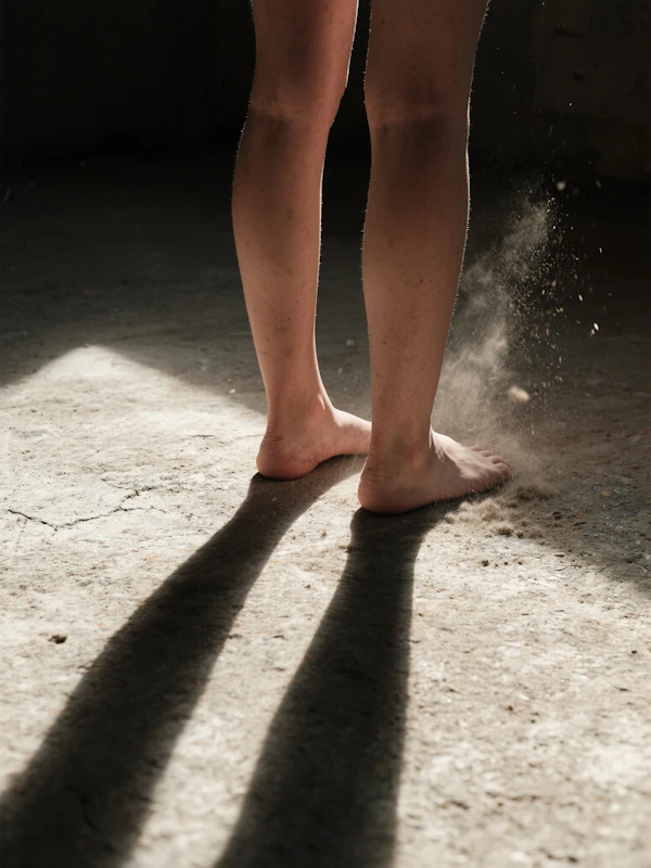 Sunlit Legs and Shadows