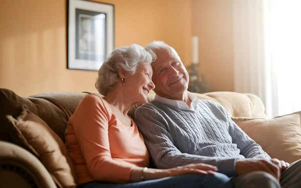 Elderly Couple Relaxing