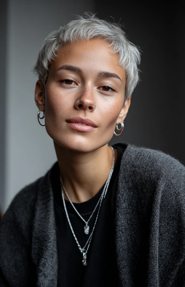 Portrait with Cardigan