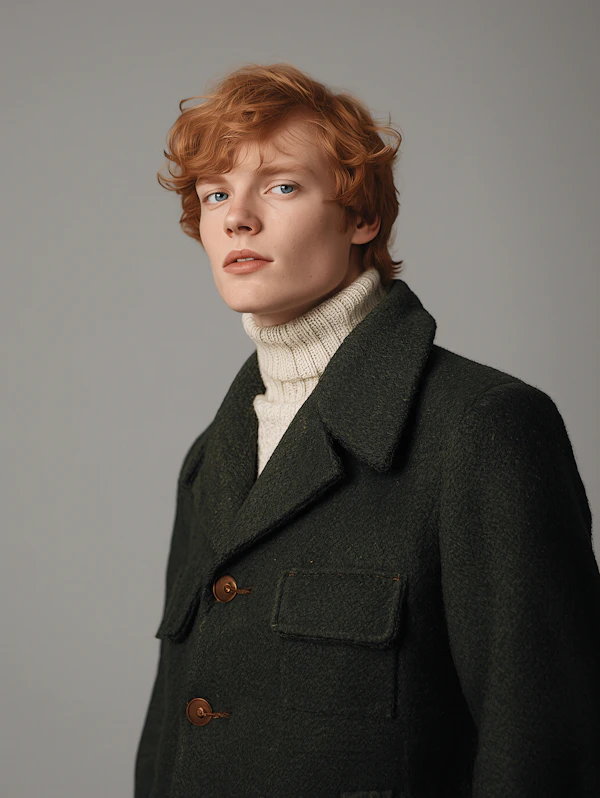 Portrait in Green Coat