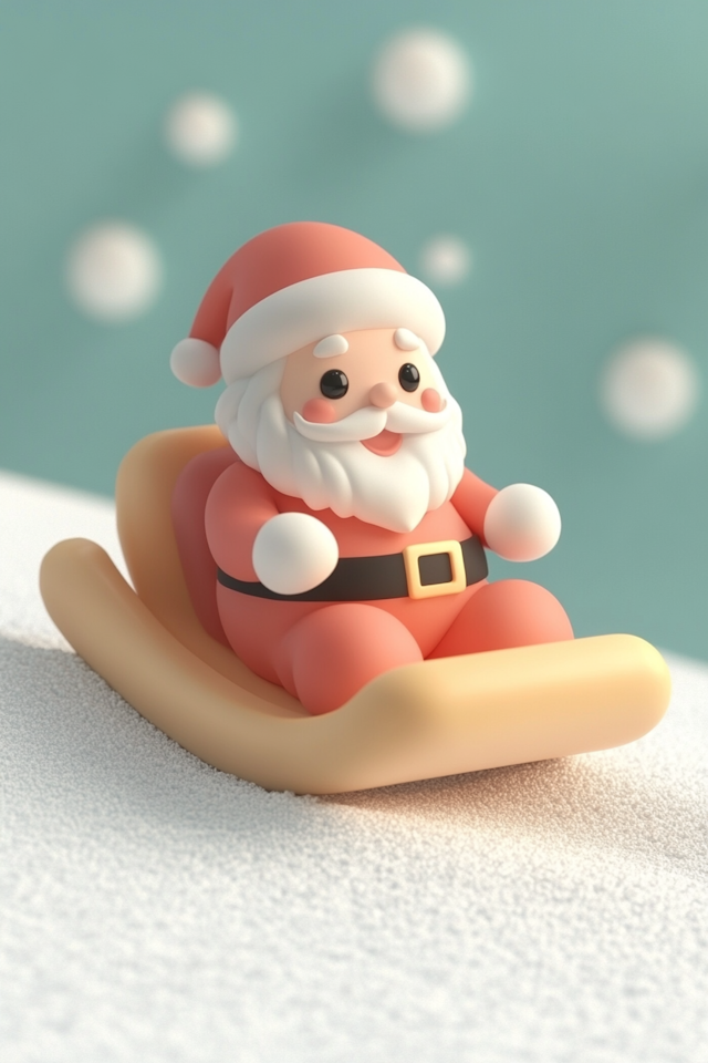 Santa Claus on a Sled