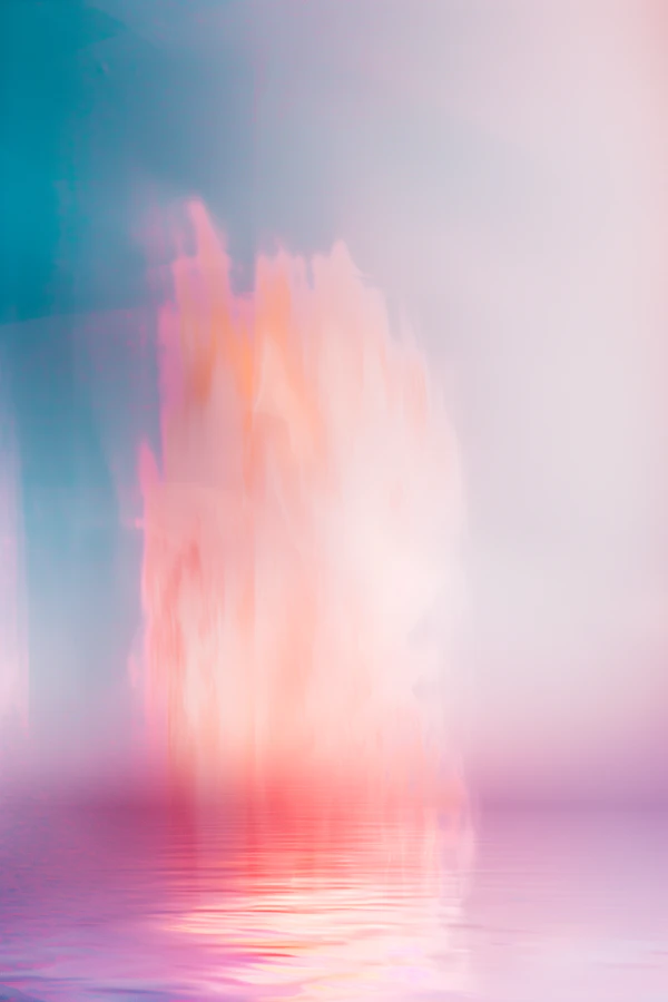Pastel Waterfall Art