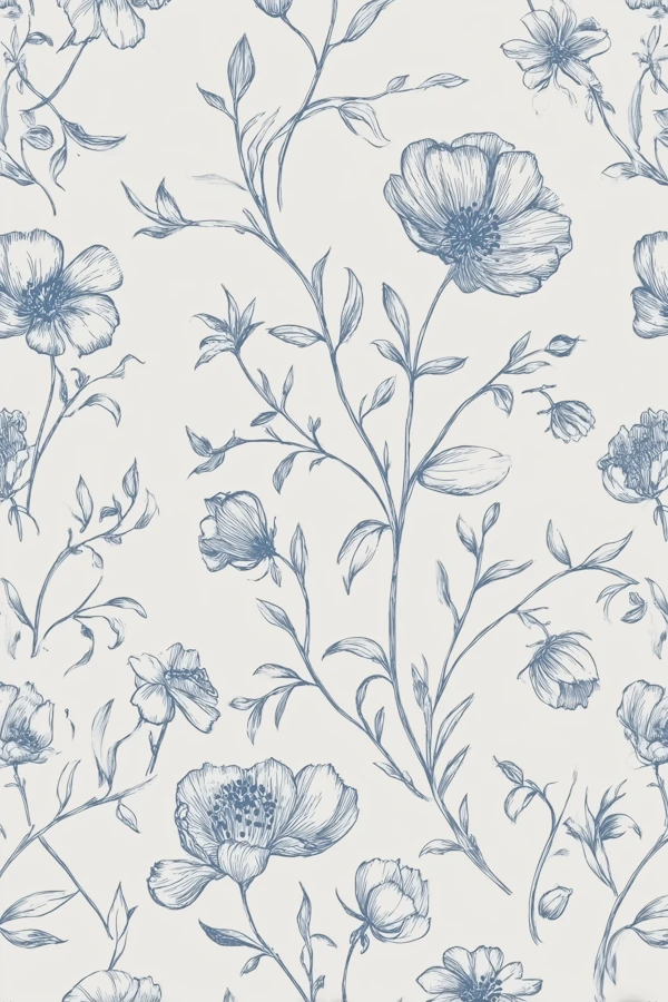 Blue Floral Pattern