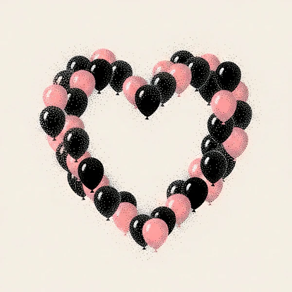 Balloon Heart Art