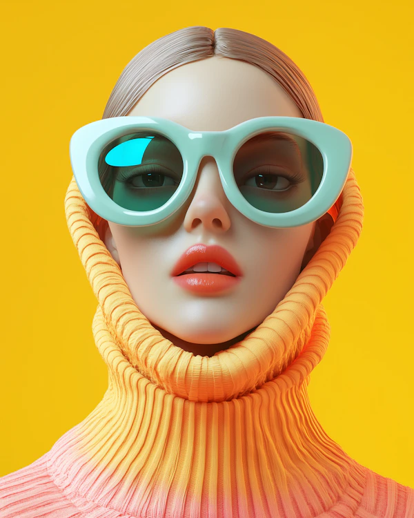 Stylized Woman Portrait