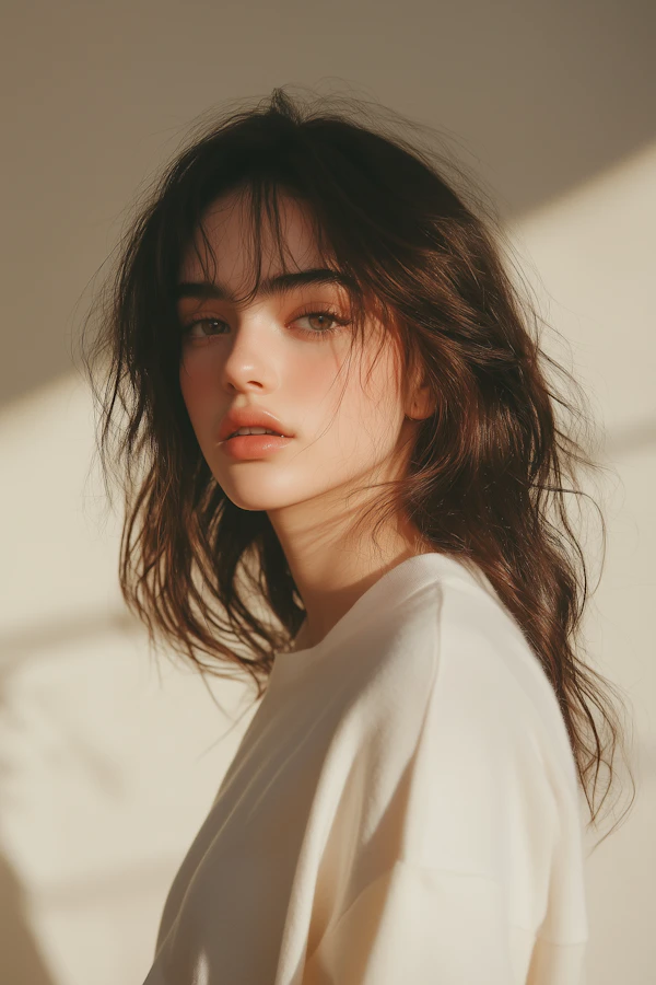 Serene Portrait of a Young Woman