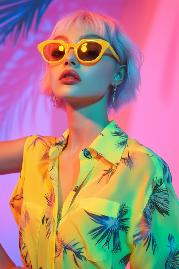 Stylish Tropical Portrait