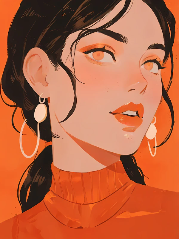Stylized Woman Illustration