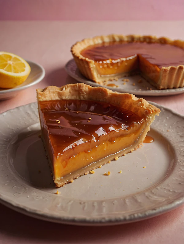 Caramel Tart Close-Up