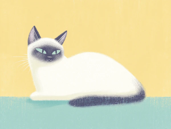 Siamese Cat Illustration