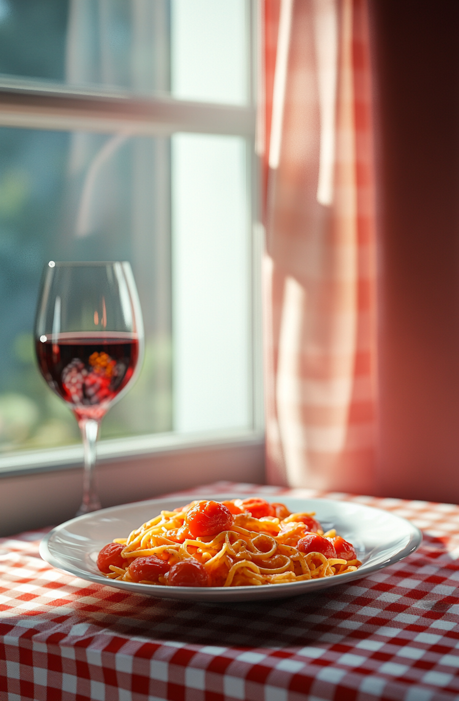 Spaghetti with Cherry Tomatoes and Wine