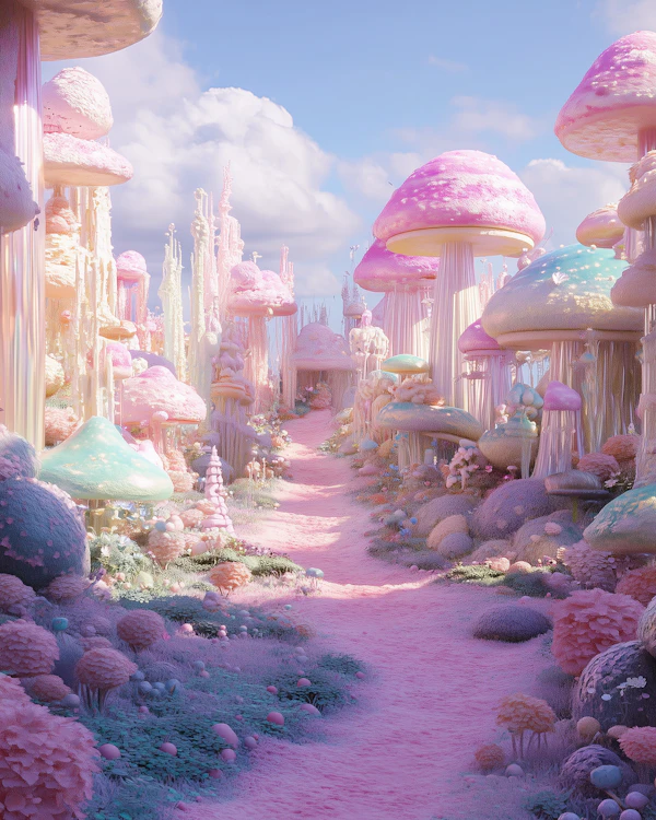 Fantasy Mushroom Landscape