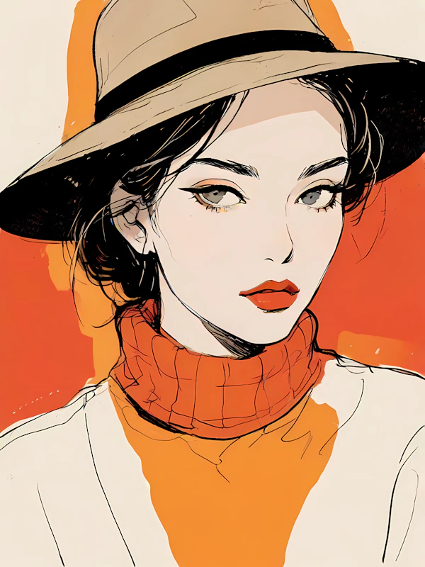 Stylized Woman Illustration