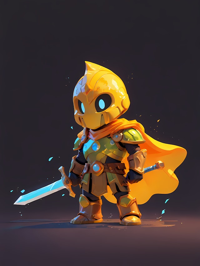 Golden Knight Artwork