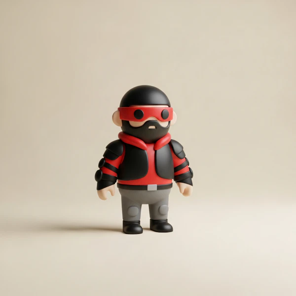 Futuristic Toy Figure