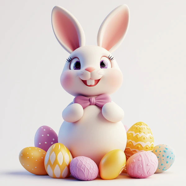 Cheerful Easter Bunny