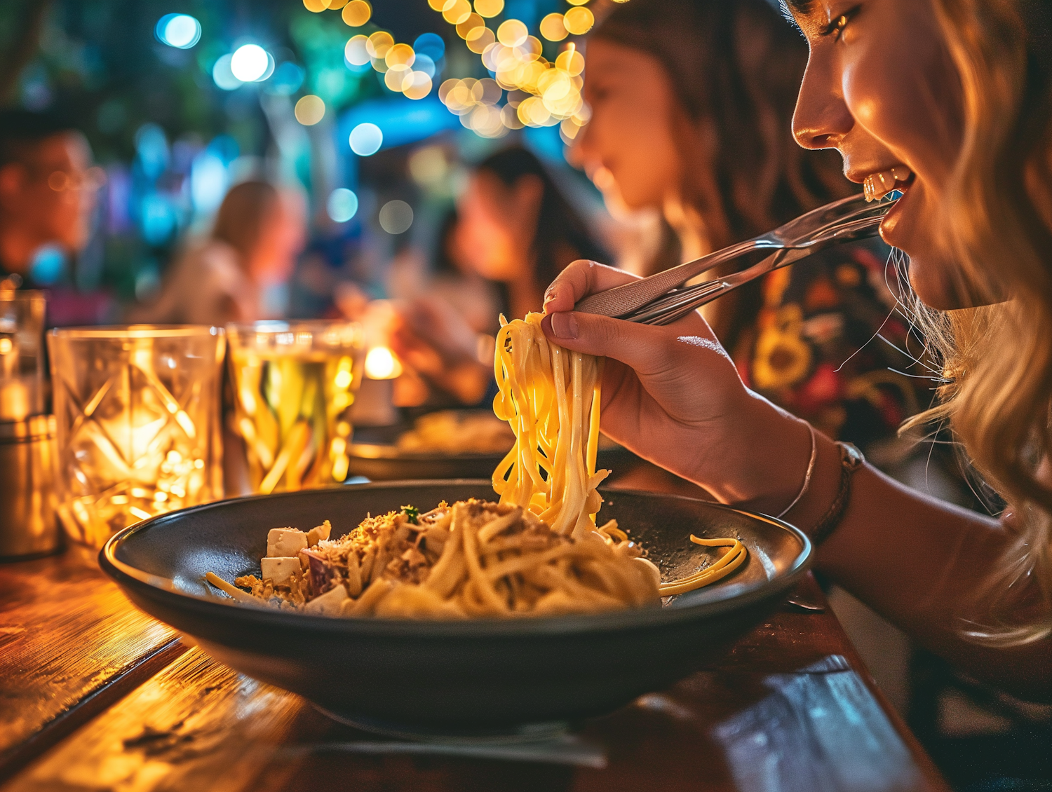 Golden Hour Spaghetti Delight