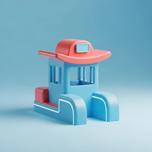 Minimalist Toy Boat
