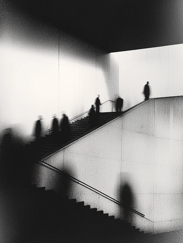 Monochromatic Staircase Scene