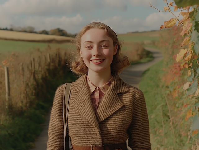 Young Woman in Rural Setting