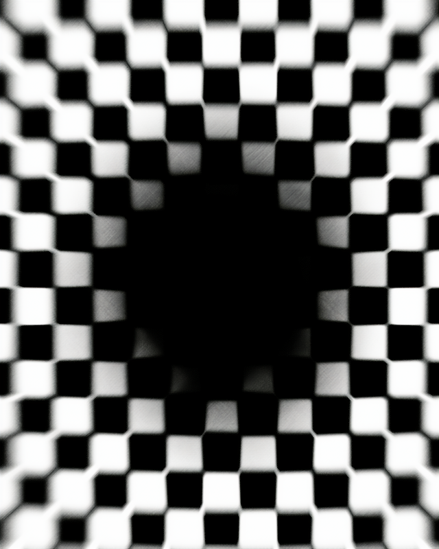 Optical Illusion Checkered Pattern