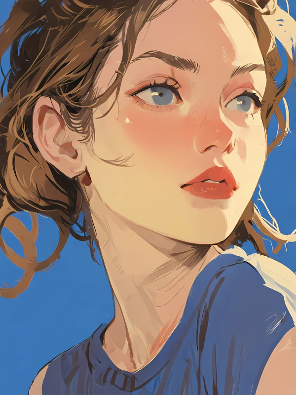 Thoughtful Portrait Art